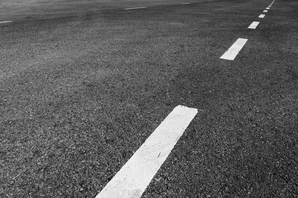 Asphalt,Road,With,Marking,Lines,White,Stripes,Texture,Background.